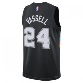 Muške NBA Dres San Antonio Spurs Devin Vassell Nike 2025-26 City Edition Crno Swingman